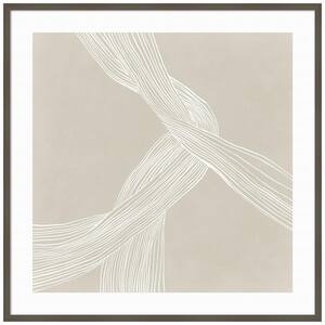 "On the Same Wavelength I" by Isabelle Z 1-Piece Wood Framed Giclee Abstract Art Print 41 in. x 41 in.