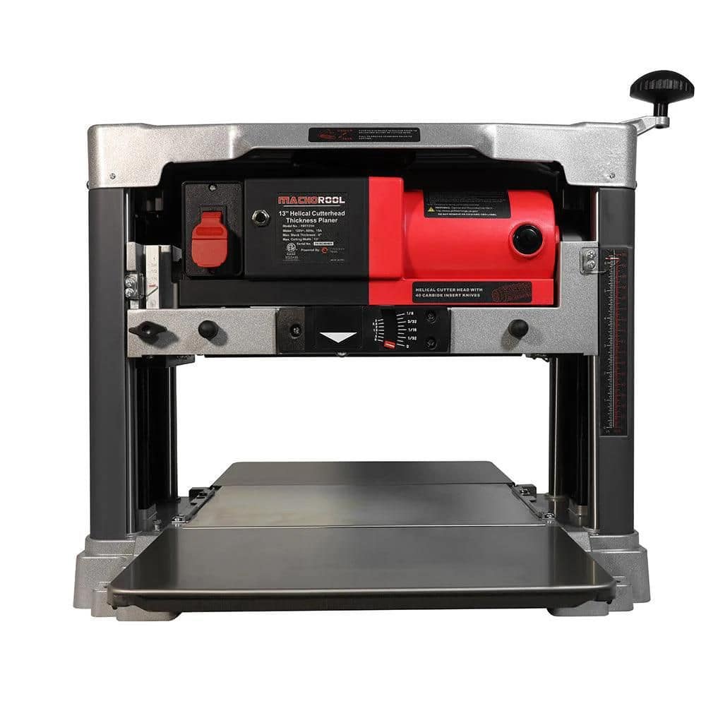 15 Amp 13 in. Benchtop Planer with Helical Cutterhead, 20000RPM