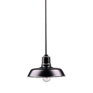 Aurora 1-Light Imperial Black Outdoor Hanging Light