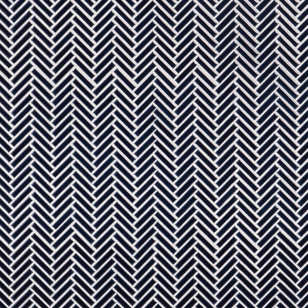 Royal Blue Glossy Porcelain Herringbone Mosaic Tile 11.14 in. x 11.14 in.