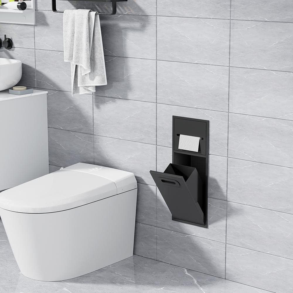 8 in. W x 20 in. H x 5.5 in. D.Stainless Steel Shower Niche with Built-in T