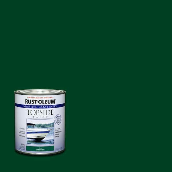 Rust Oleum Marine 1 Qt Gloss Deep Green Topside Paint 207007 The Home Depot - Rustoleum Topside Paint Colors