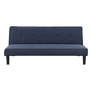 Yorkton Aegean Blue Fabric Convertible Sofa