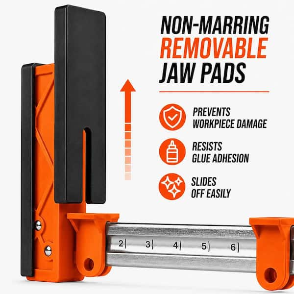 WEN Parallel Clamp Set with Two 24 in. Clamps, Two 50 in. Clamps