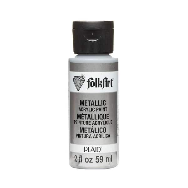 FolkArt 2 oz. Silver Sterling Metallic Craft Paint