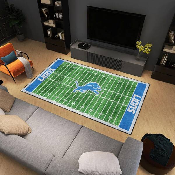 Fanmats Detroit Lions 6 ft. x 10 ft. Plush Area Rug