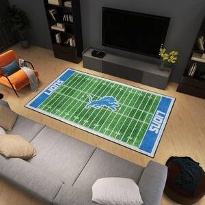 Detroit Lions Ball Shaped Area Rugs