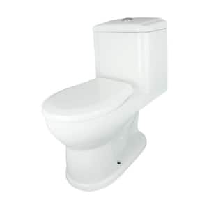 Child Potty Training One-Piece Toilet 1.25 GPF Single Flush Water Sense Round Seat Toilet in White