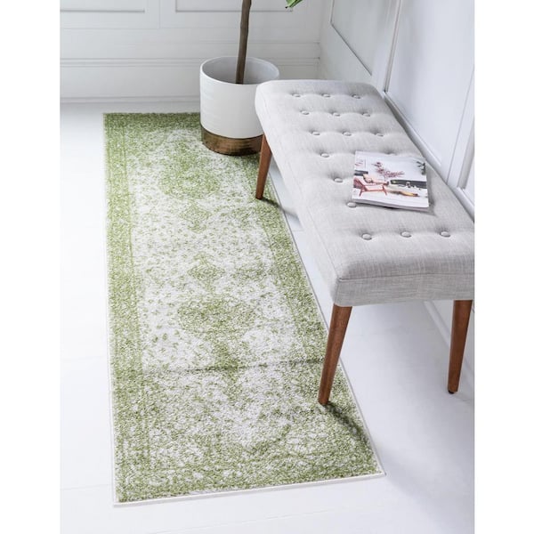 Bromley Midnight Green 2' 0 x 13' 1 Area Rug