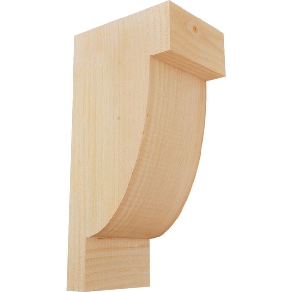 Ekena Millwork 6 in. x 8 in. x 16 in. Douglas Fir Alpine Rough Sawn Corbel