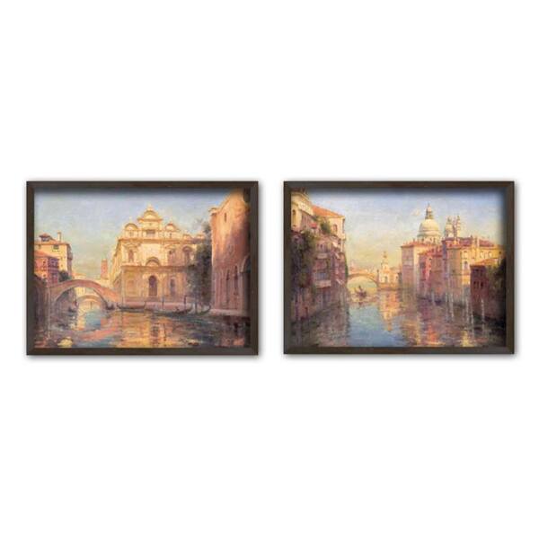 PTM Images 11.5 in. x 15.5 in. "Venetian Escape" Single-Matted Framed Wall Art (Set of 2)