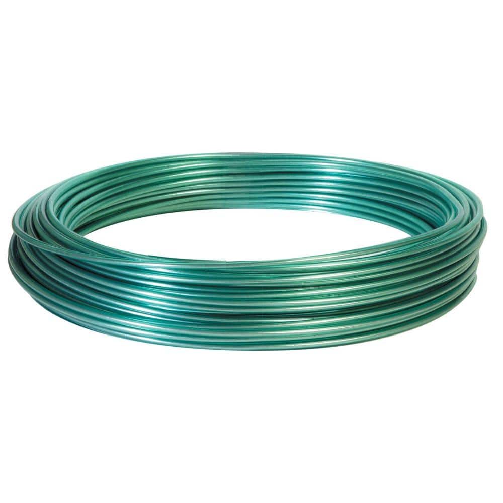 Hillman 100 ft. 100 lb. 14-Gauge Plastic-Coated Galvanized Wire 122100 -  The Home Depot