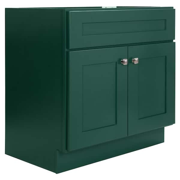 Design House Brookings 30 in W Bath Vanity Cabinet Without Top in Sherwin Williams Hunt Club, Unassembled