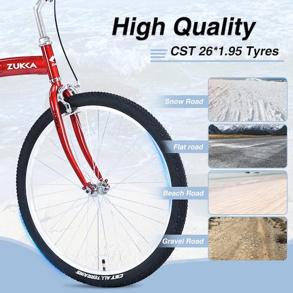 Beach cheap cruiser red