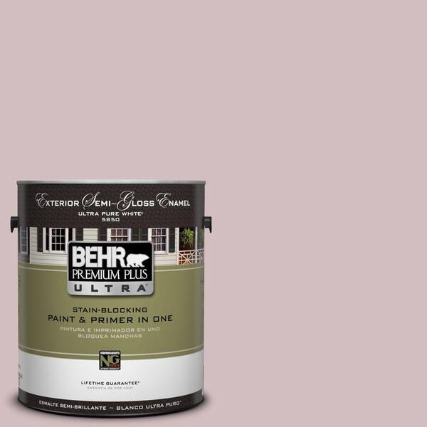 BEHR Premium Plus Ultra 1-gal. #UL100-14 Embroidery Semi-Gloss Enamel Exterior Paint-DISCONTINUED