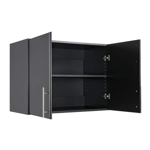 Prepac Elite Stackable Wall Cabinet, Black, 32