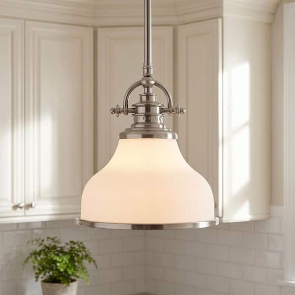 Grant 1-Light Brushed Nickel Mini Pendant