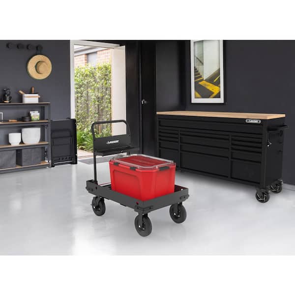 Husky - 38 in. W All-Terrain Folding Tool Cart