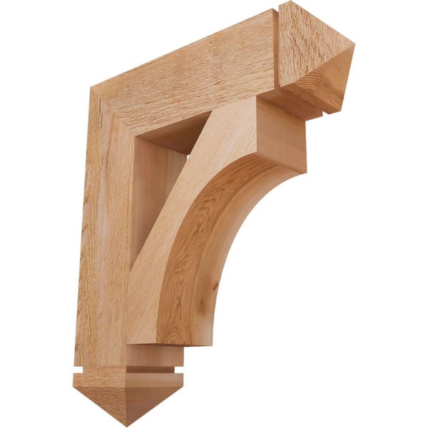 Ekena Millwork 6 in. x 28 in. x 24 in. Western Red Cedar Westlake Arts and Crafts Rough Sawn