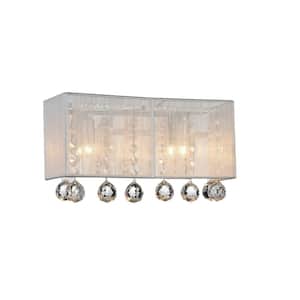 Water Drop 3 Light Vanity Light With Chrome Finish