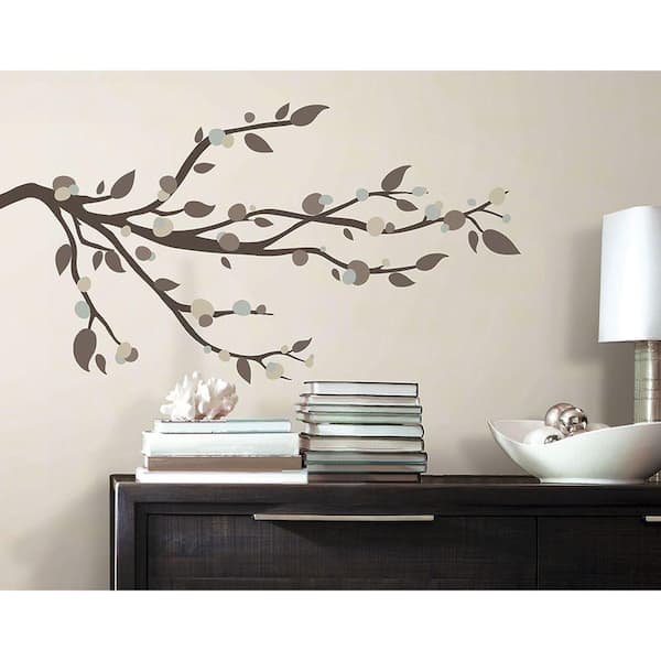 RoomMates 5 in. x 11.5 in. Mod Branch Peel and Stick Wall Decals