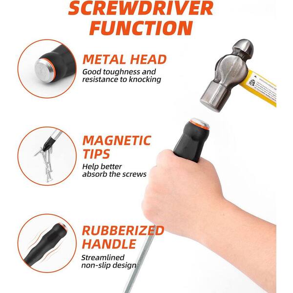 Yichuhaoxi Insulated Cushion Grip Screwdriver Set 6 in. Shank 6