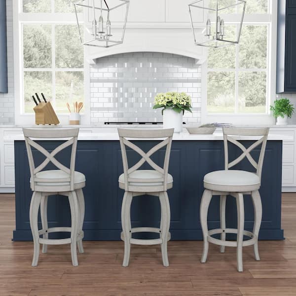 Ellendale 25.25 in. Aged Gray Counter Stool