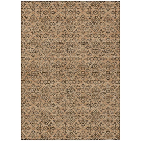 Chantille Machine Washable Indoor/Outdoor Abstract ACN2712 Copper 3 ft. x 4 ft. Area Rug
