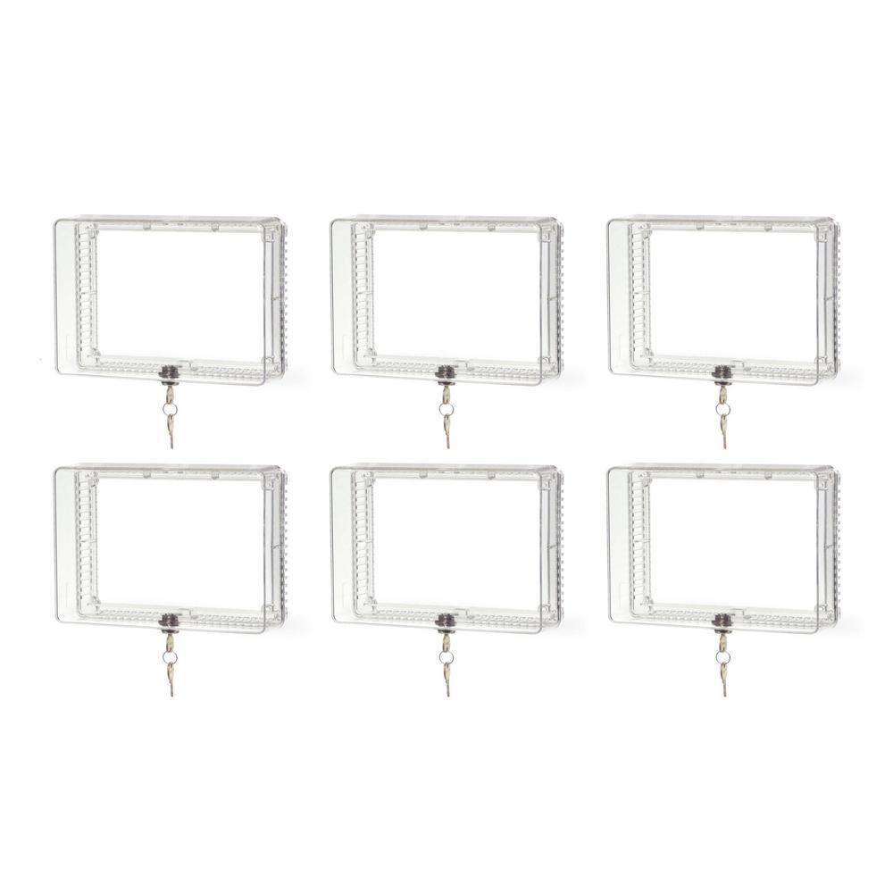 Honeywell CG511A1000 Clear Plastic Universal Locking Thermostat Cover Guard Honeywell CG511A1000 Clear Plastic Universal Locking Thermostat Cover Guard