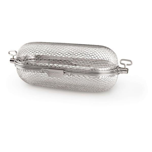 Stainless Steel Rotisserie Grill Basket