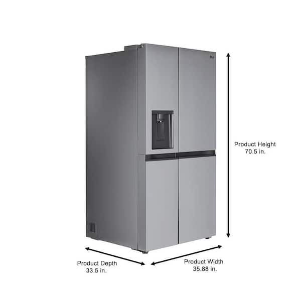 LG 36 Inch French Door Smart Refrigerator - LRMXS2806S