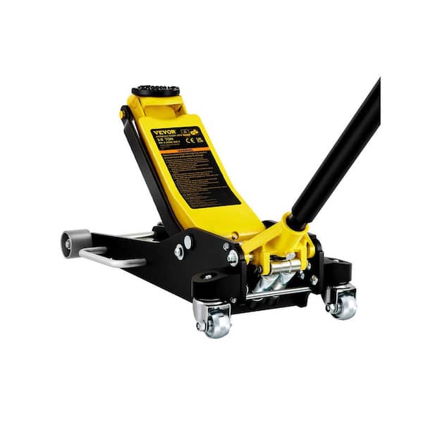 Floor Jack, 3 Ton Low Profile Floor Jack, Aluminum and Steel Racing Floor Jack with Dual Pistons Quick Lift Pump