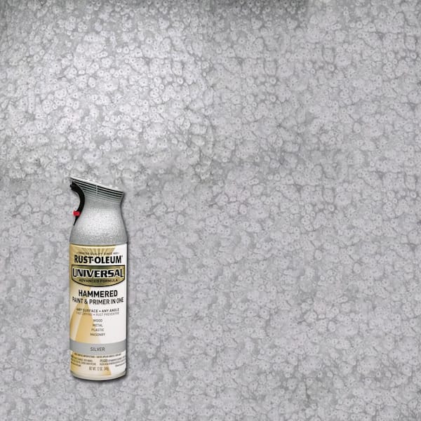 Rust-Oleum Universal 12 oz. All Surface Hammered Silver Spray Paint and Primer in One