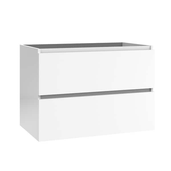 Flora 31.1 in. Bath Vanity Cabinet without Top in Glossy White Assembled