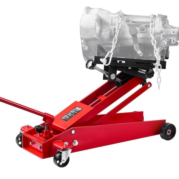 Low Profile Floor Jack, 1000 lbs. Lifting Capacity, Telescoping Transmission, 6.3-25.2 in. Height, 360° Swivel Wheels