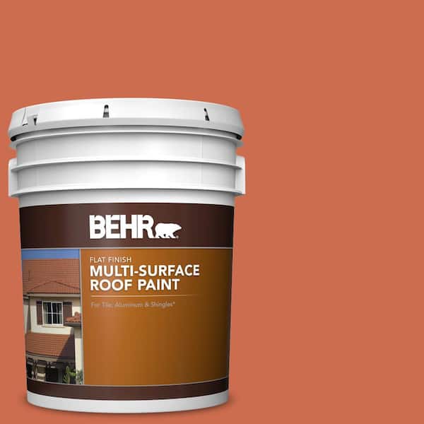 5 gal. #M180-6 Tiki Torch Flat Multi-Surface Exterior Roof Paint