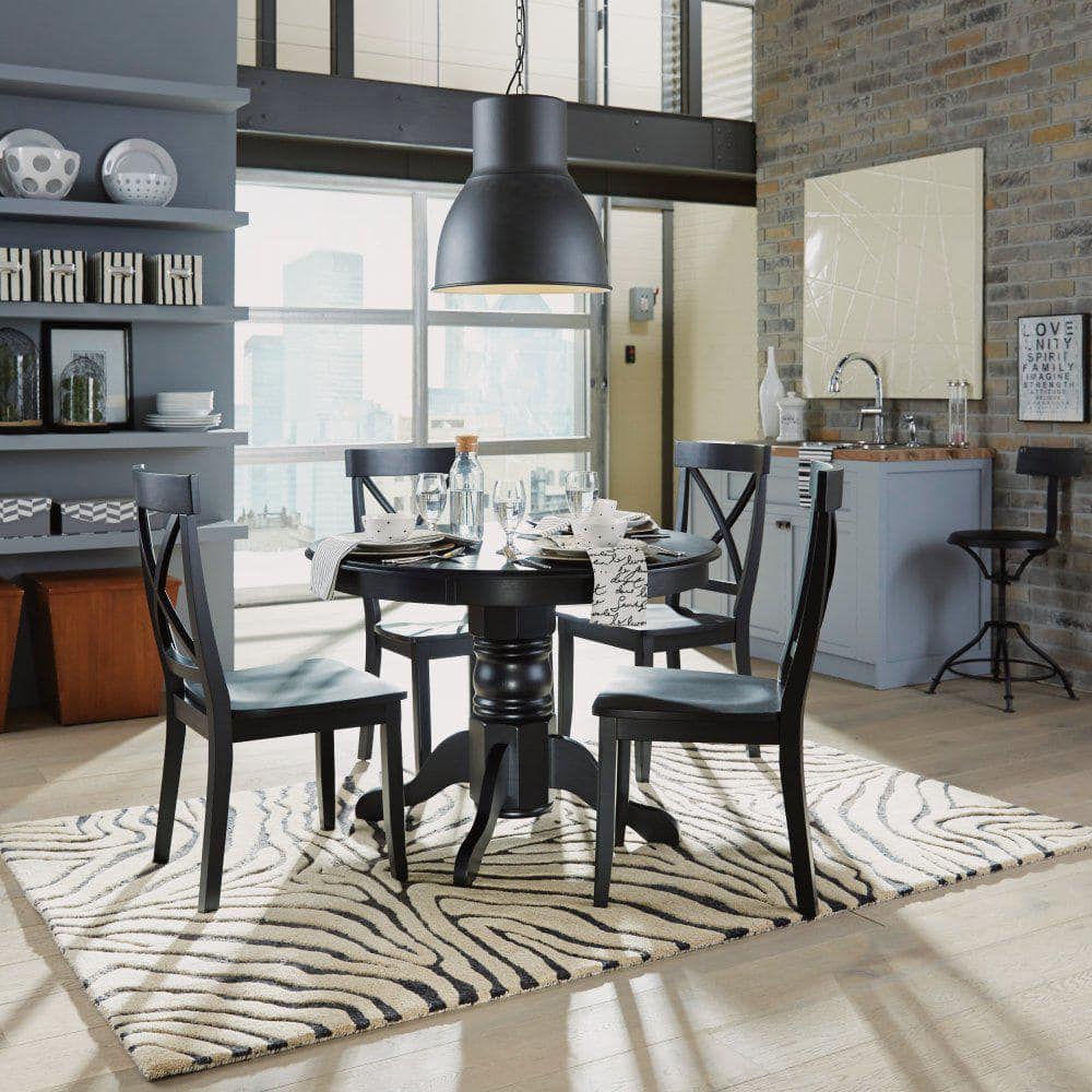 home depot black dining chairs