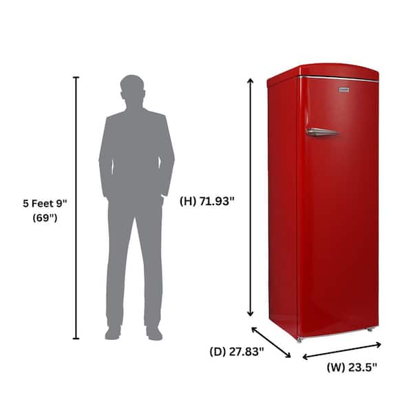 ConServ 24 in. 11 cu. ft. 110V Frost Free Eco R600a Classic Retro