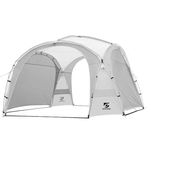 Zeus & Ruta White Large Sun Shelter for 9-People to 12-People UPF50+ Portable Beach Sunshade Tent with Carry Bag