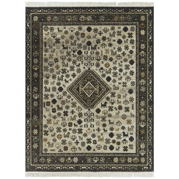BALTA Eugene Cream 5 ft. x 7 ft. Oriental Area Rug