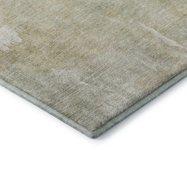 Mayfield Premium Machine Washable Abstract AMF1852 Beige 9 ft. x 12 ft. Area Rug