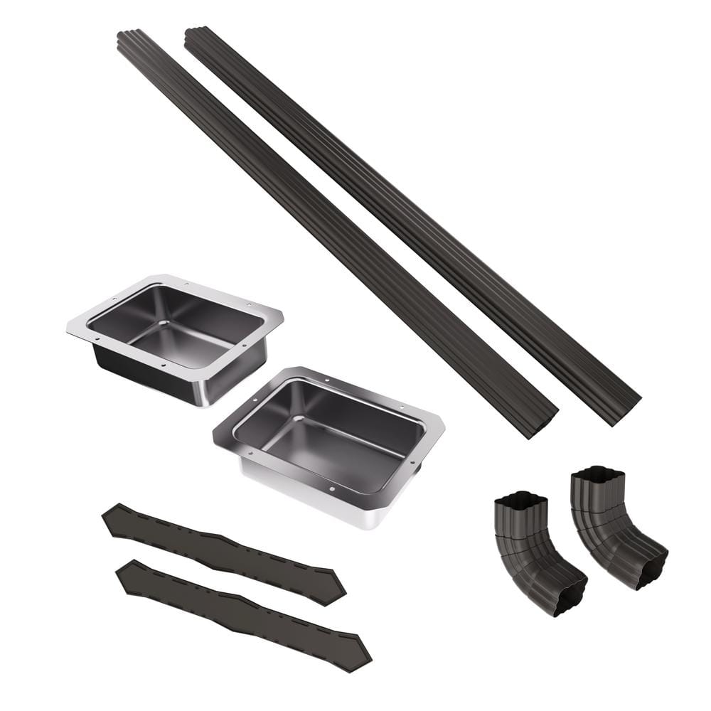 10 ft. Dark Bronze Aluminum Downspout Kit Set of 2, Compatible with Optima and Contempra Patio Covers price history on PriceWatchPro