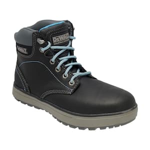 Women's Plasma 6 in. Work Boots - Steel Toe - Black Size 8