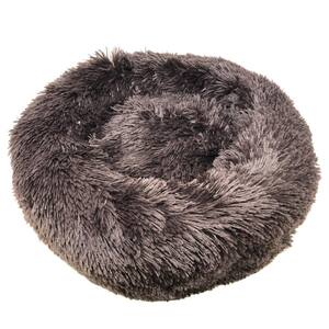 Large Brown Nestler High-Grade Plush and Soft Rounded Dog Bed
