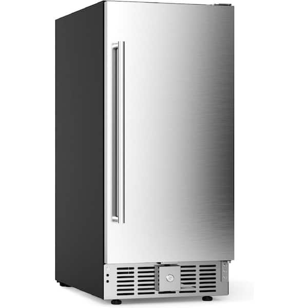 15 in. 2.9 cu. ft. Built-in and Freestanding Mini Refrigerator in Stainless Steel with Digital Temp Control