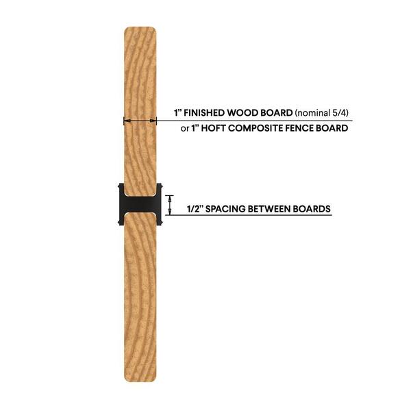 HOFT Extra 1 in. Thick Board Spacers 1/2-in Spacing (12-Pack)