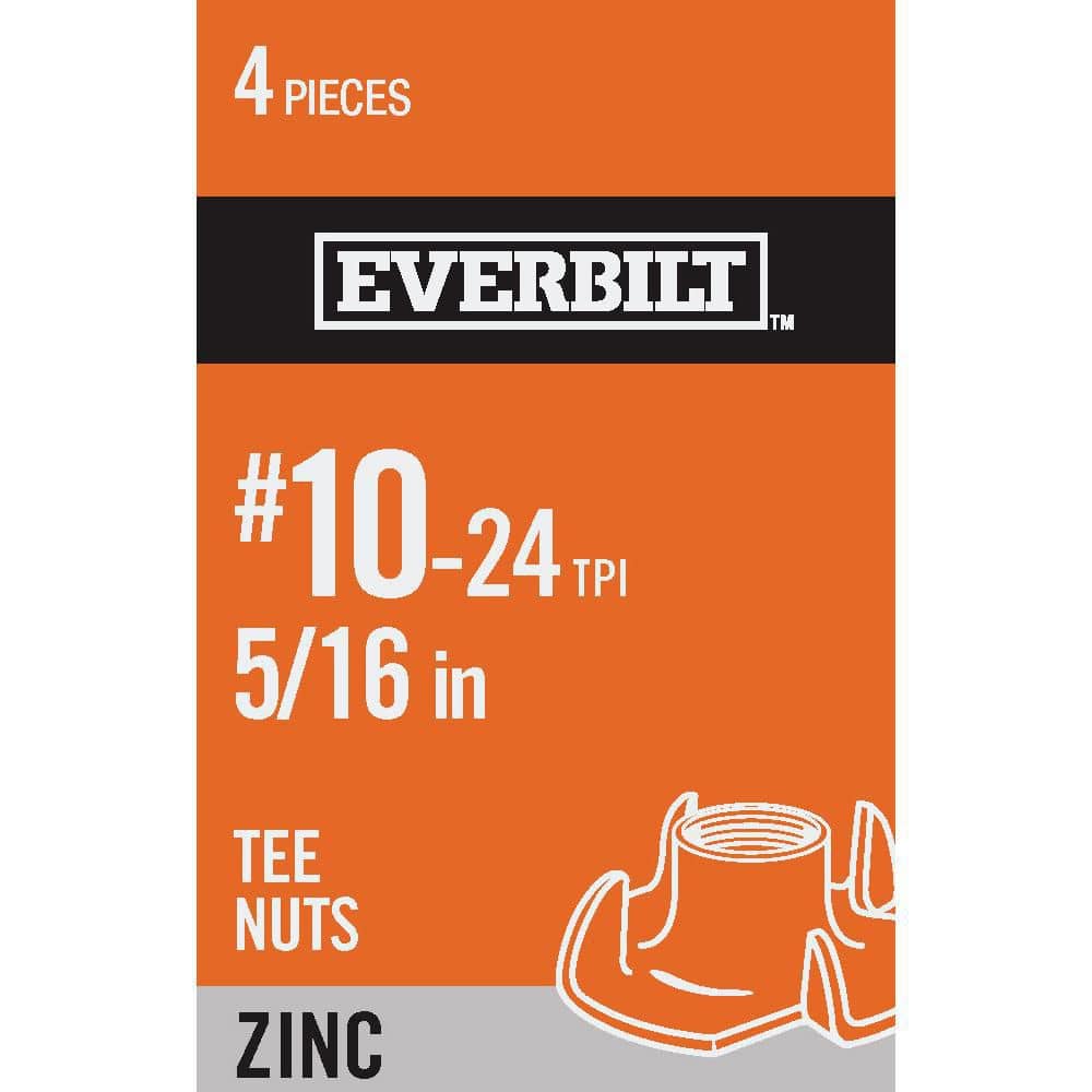 Everbilt 1024 Zinc Plated Tee Nut (4Pack) 825011 The Home Depot