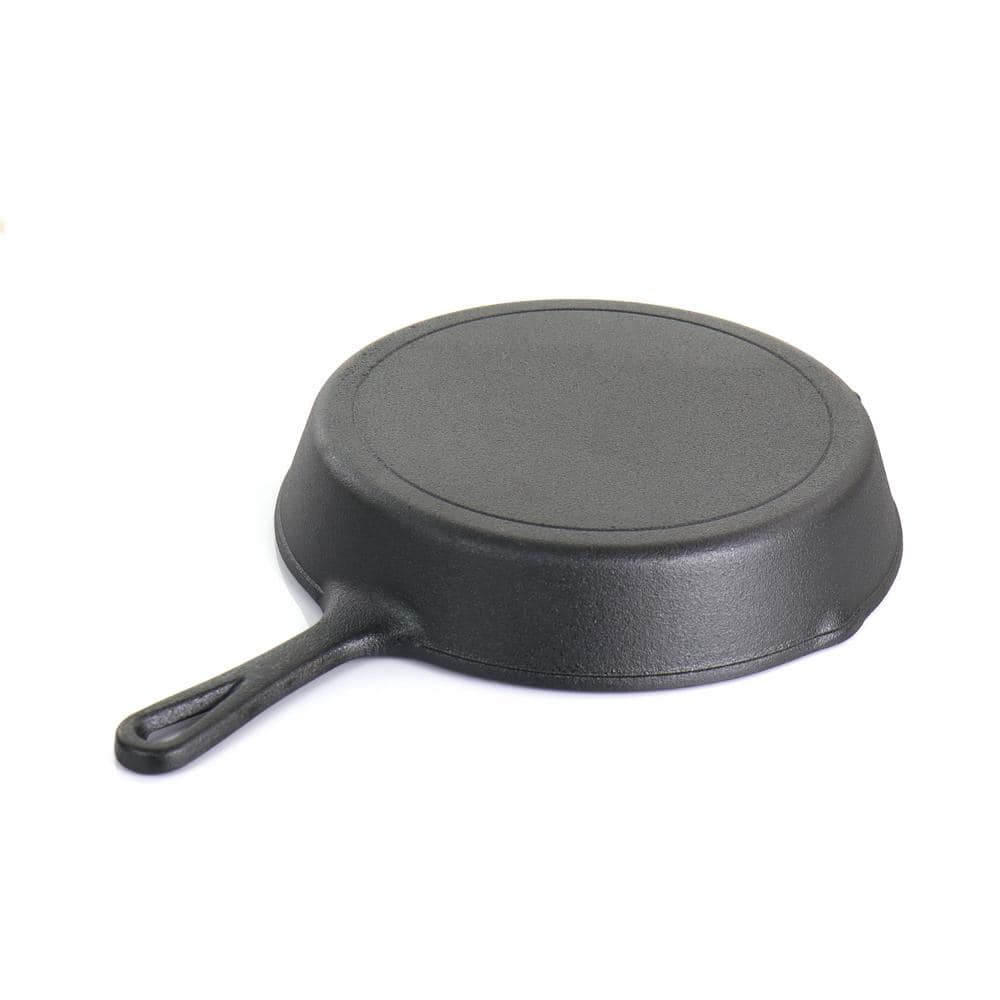 MegaChef Pre-Seasoned Black Cast Iron Skillet Set, 3 Piece