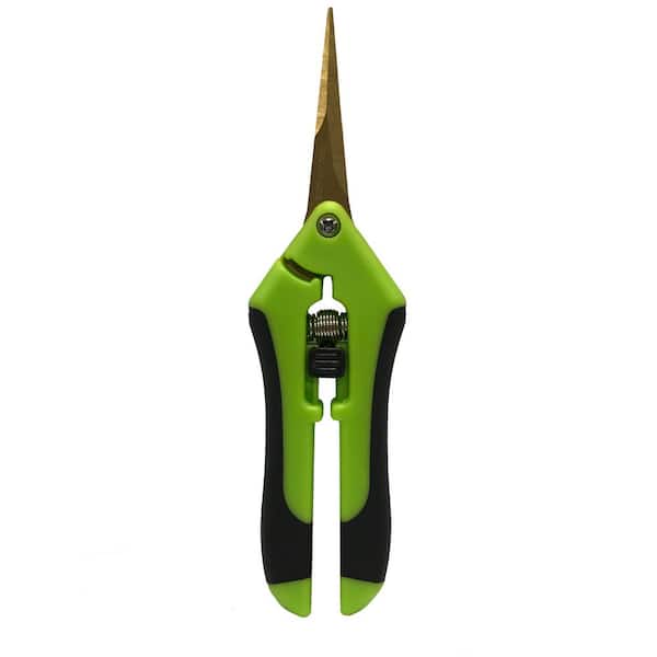 Viagrow 2 in. Micro Tip Straight Blade Non-Slip Comfort Grip Pruning Shears (3-Pack)