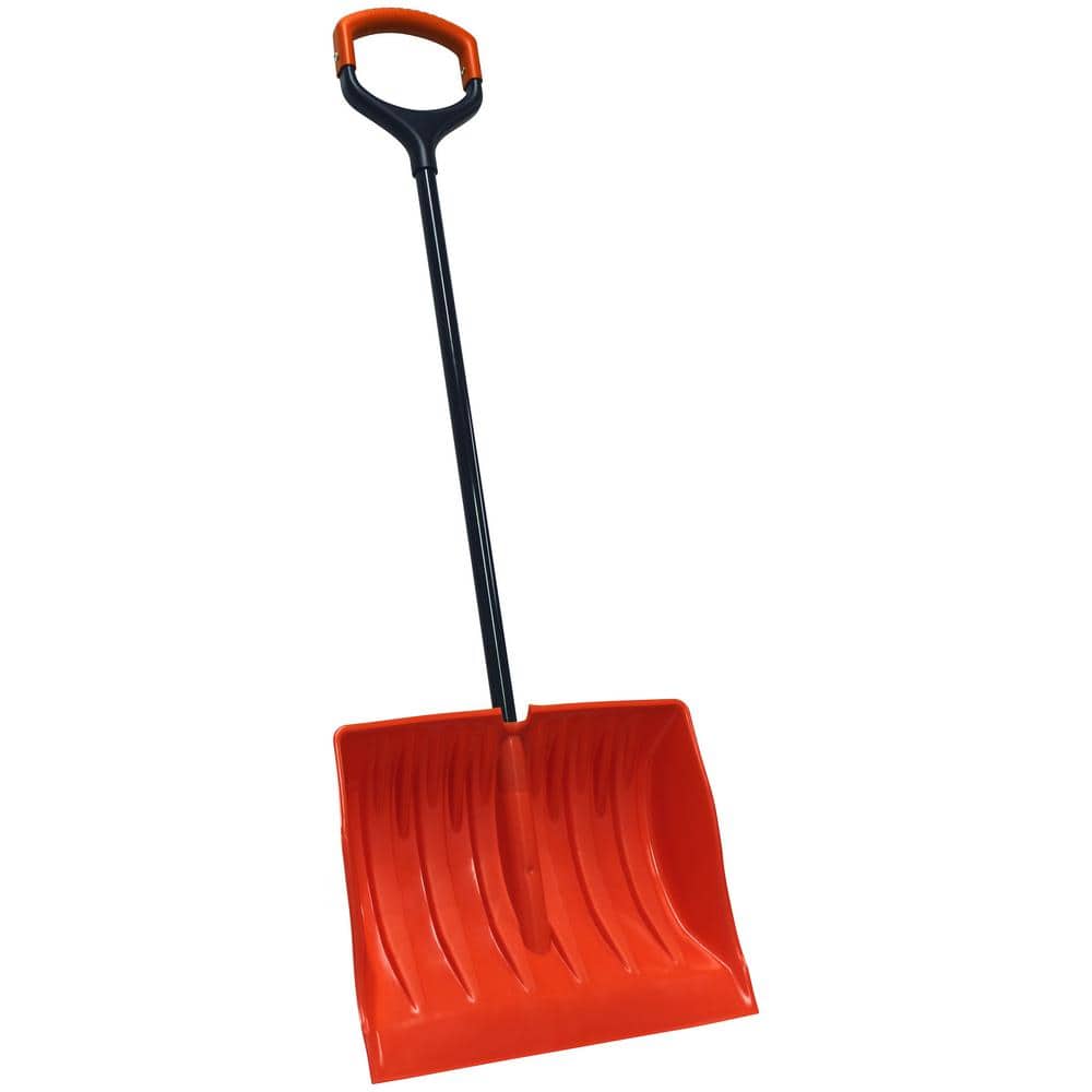 Bigfoot 19" Poly Combination Snow Shovel With X-Large Shock Absorbing D-Grip